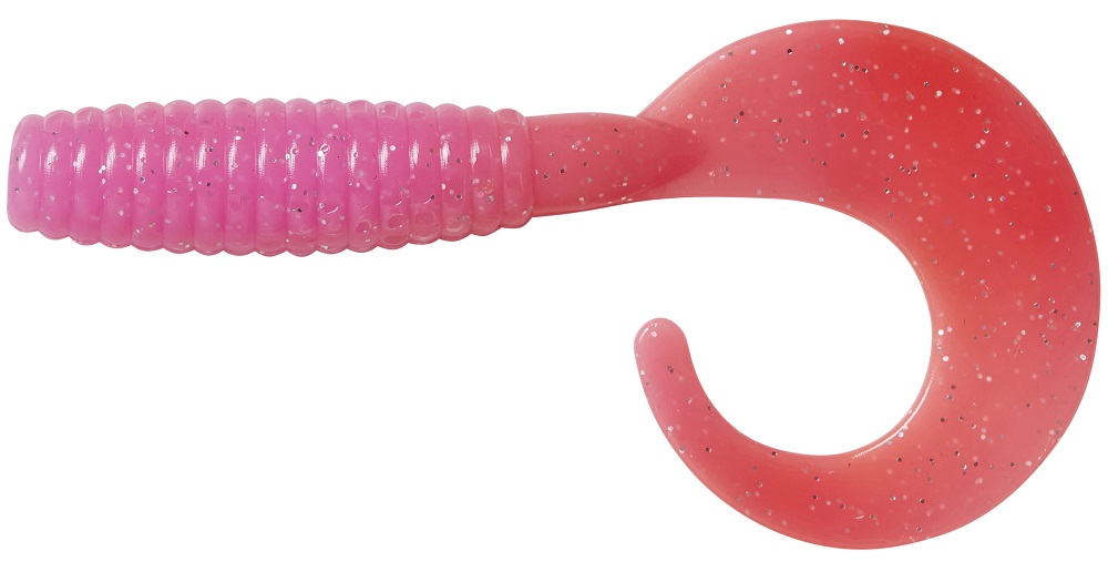 Levně Ron thompson gumová nástraha grup curl tail uv pink silver - 5,5 cm