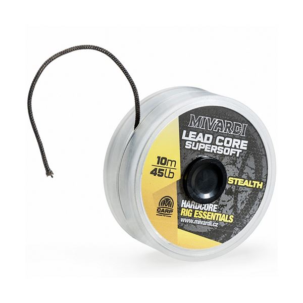 Mivardi Olověná Šňůrka Lead core SuperSoft Stealth 10 m 45 lb