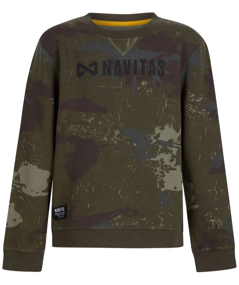 Navitas mikina identity camo kids sweatshirt - 7-8 let