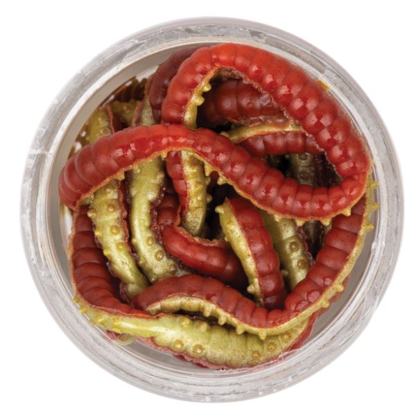 Berkley Gumová Nástraha PowerBait Power Honey Worm 2,5 cm 55 ks Red Yellow