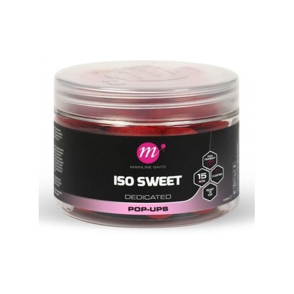 Mainline Plovoucí Boilie Pop-Ups ISO Sweet 150 ml 15 mm