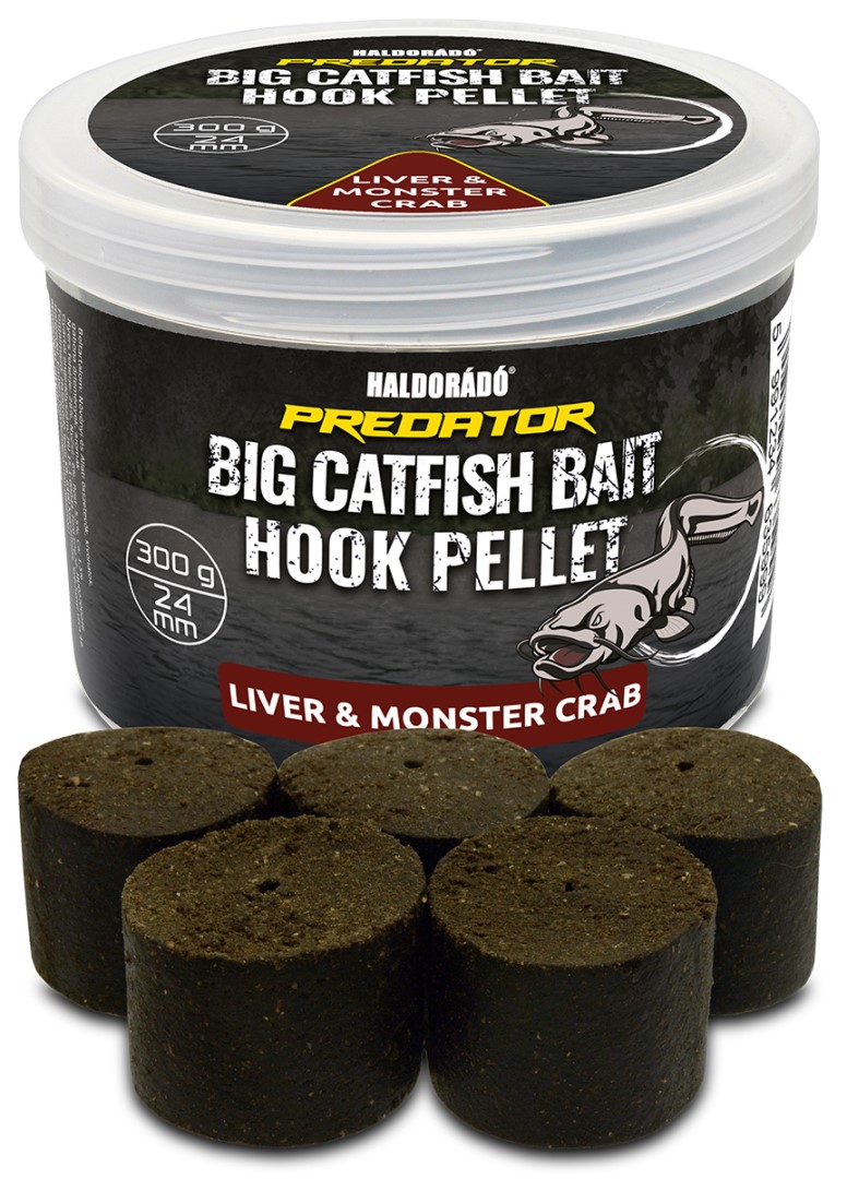 Levně Haldorádó pelety catfish bait hook pellet liver monster crab 300 g - 24 mm