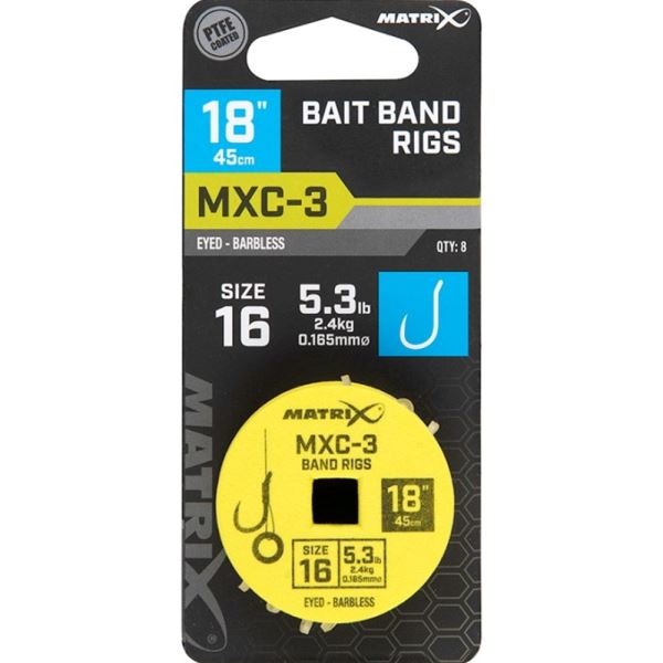 Matrix Návazec MXC-3 Barbless Band Rigs 45 cm