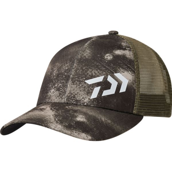 Daiwa Kšiltovka 3D Logo Half Mesh Cap Multi Haze Camo Free