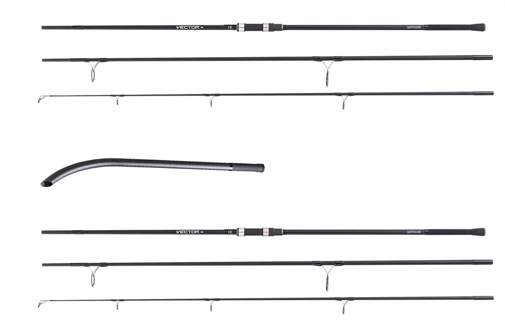 Mivardi prut vector carp mk2 360h 3,6 m 3,5 lb 3-díl 2x + vrhací tyč carbo stick xl