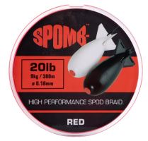 Spomb Splétaná Šňůra Braid Red 300 m - 0,18 mm - 9 kg (1)