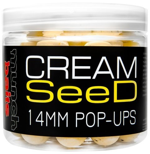 Levně Munch baits plovoucí boilies pop-ups cream seed 200 ml-14 mm