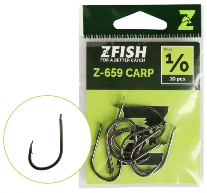 Levně Zfish háčky carp hooks z-659 - 1/0