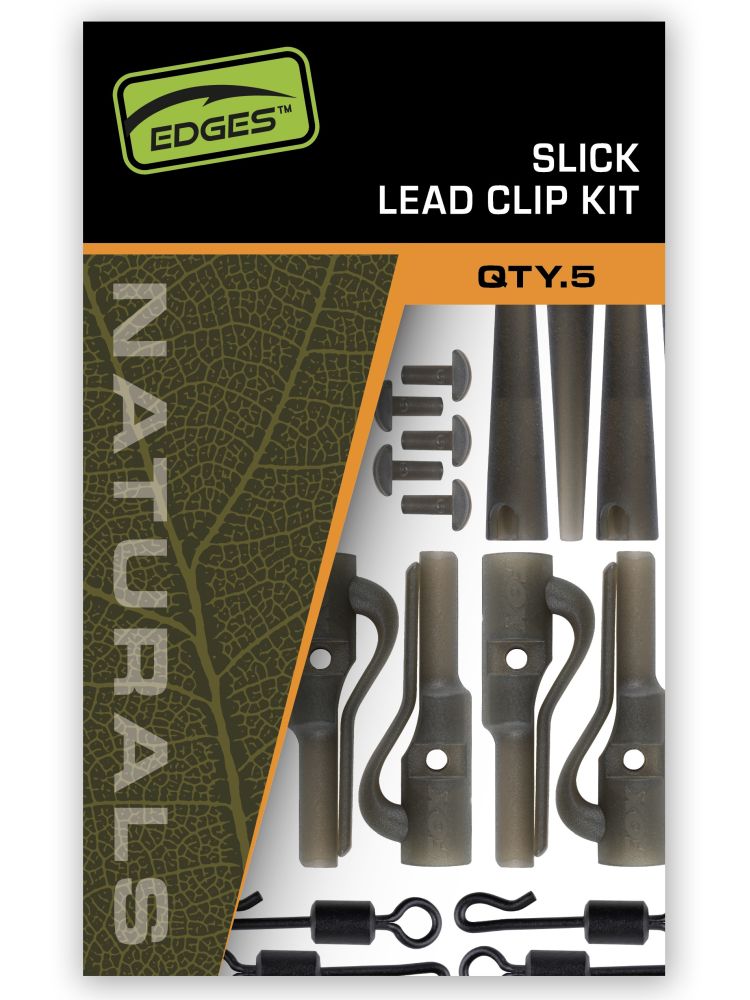 Fox závěsky edges naturals slik lead clip kit 5 ks
