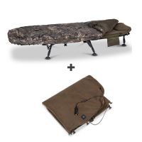 Nash Lehátko Se Spacákem Indulgence All Season Compact + Vyhřívaná Vložka Heated Blanket