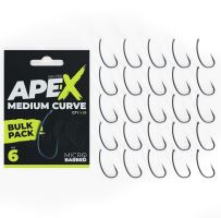 RidgeMonkey Háčky Ape-X Medium Curve Barbed Bulk Pack 25 ks (3)