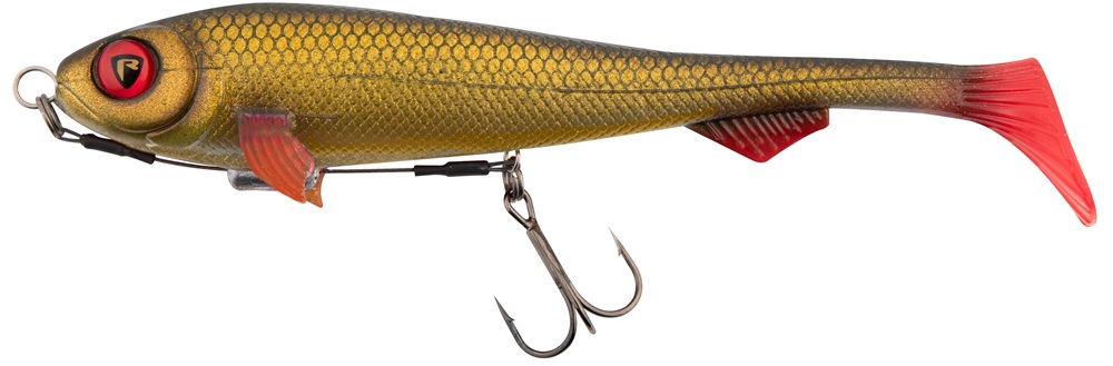Levně Fox rage gumová nástraha super slick shad loaded uv golden prey - 18 cm