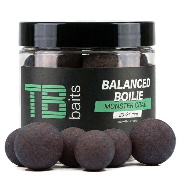 TB Baits Vyvážené Boilie Balanced + Atraktor Monster Crab 100 g 20-24 mm