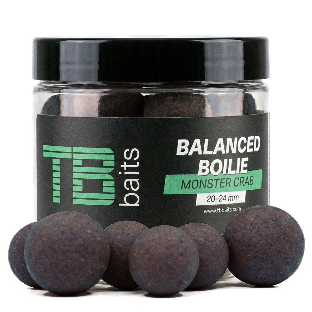 Levně Tb baits vyvážené boilie balanced + atraktor monster crab 100 g 20-24 mm