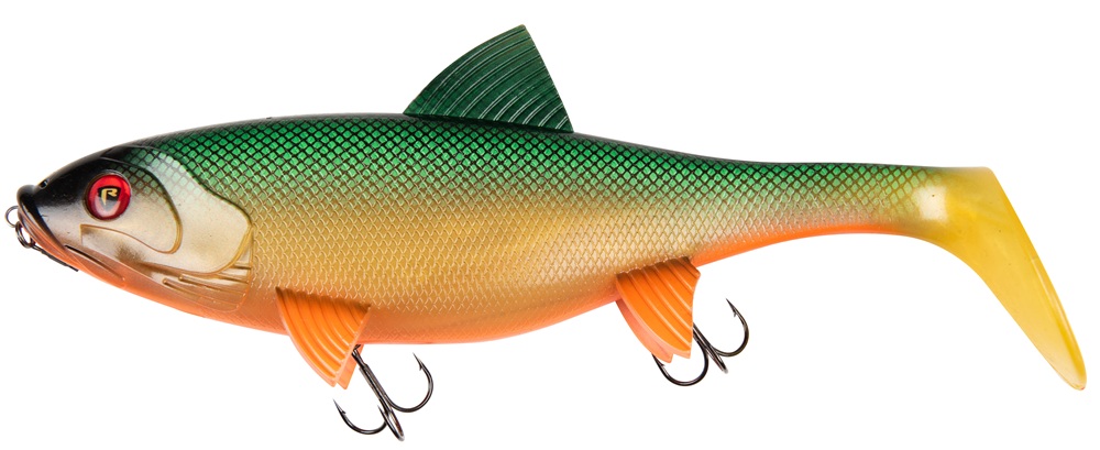 Fox rage gumová nástraha giant replicant wobble uv slick scale 35 cm 443 g