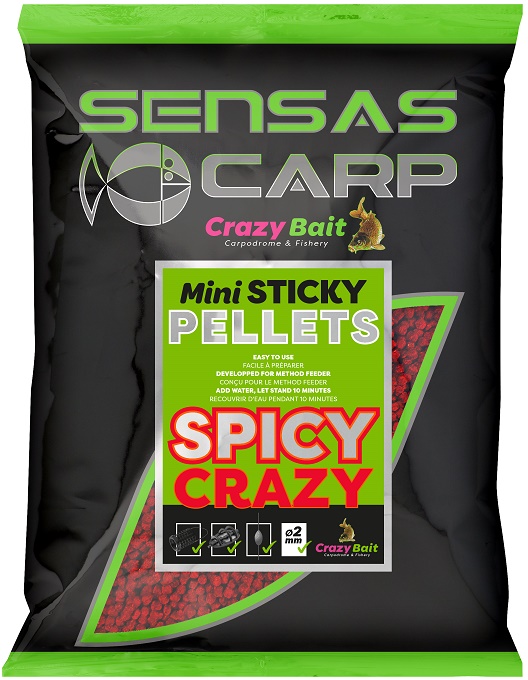 Levně Sensas pelety mini sticky 700 g - spicy