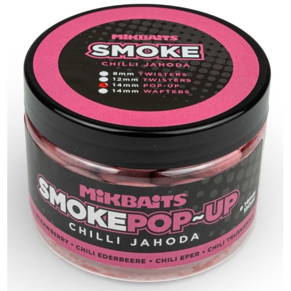 Mikbaits Plovoucí Boilie Smoke Pop-Up 14 mm 150 ml