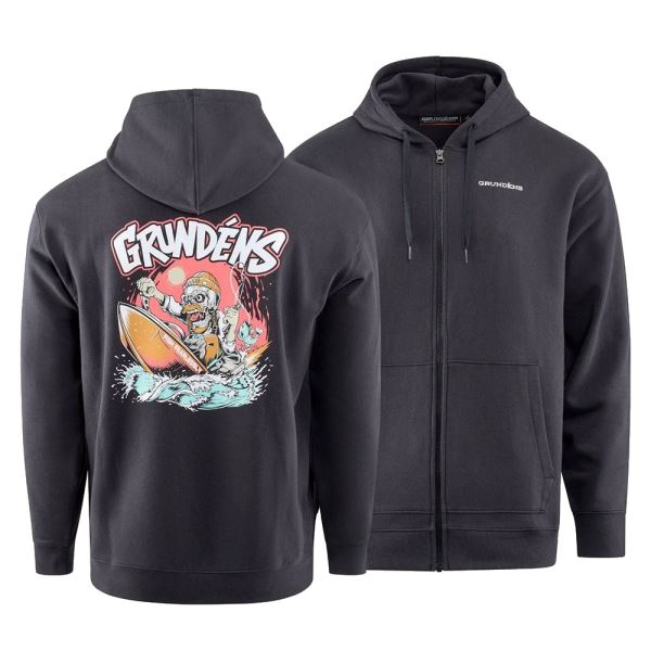 Grundéns Mikina Hot Rod FZ Hoodie Black