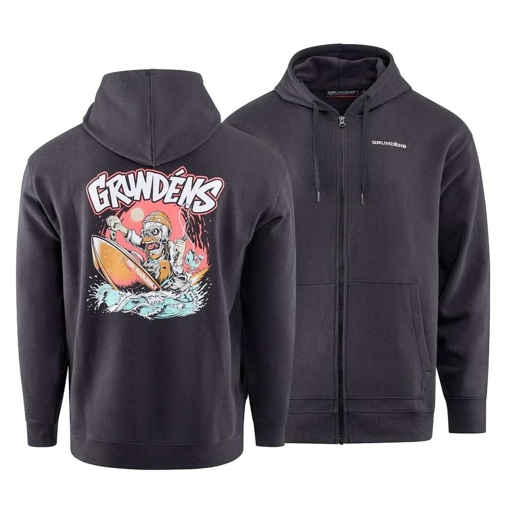 Grundéns mikina hot rod fz hoodie black - l