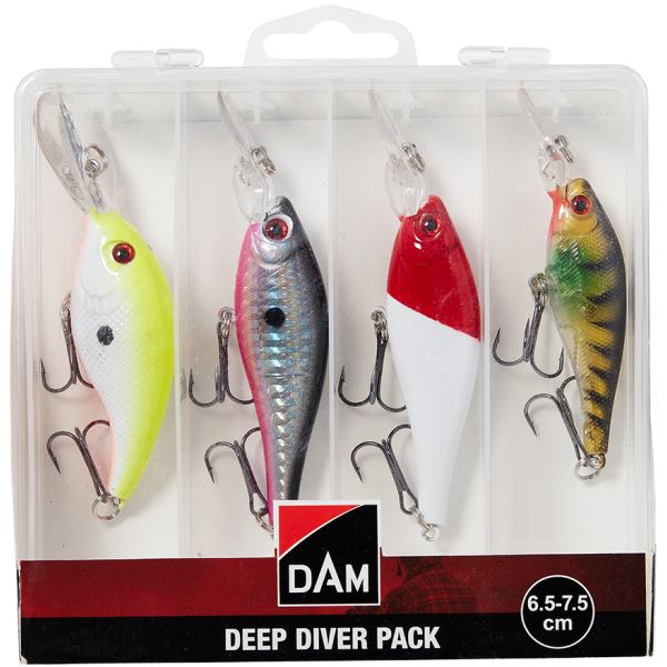 Dam Wobler Deep Diver Pack Inc. Box 6,5-7,5 cm