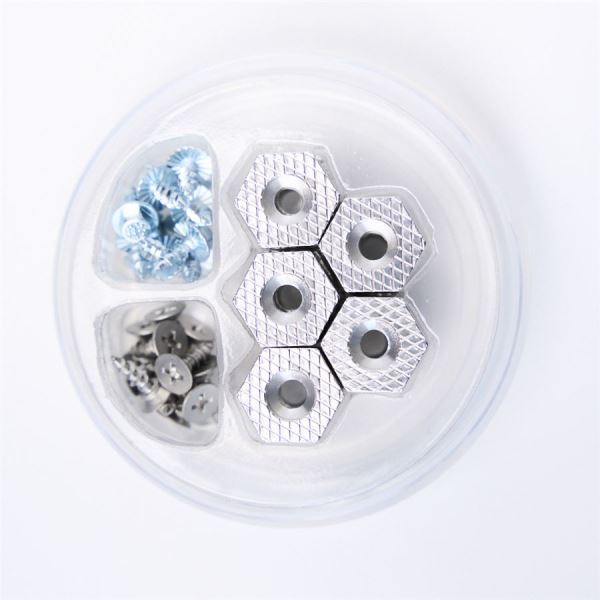 Grundéns Sada Hrotů Hexagrip Cleat & Stud Puck Pack Silver