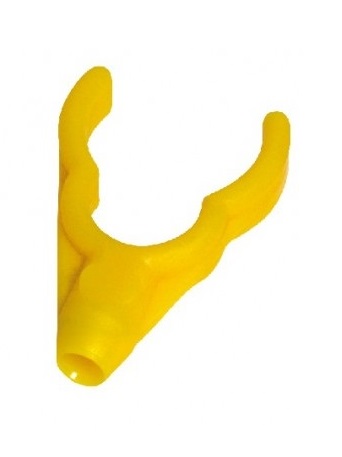 Levně Daemons rohatinka plastová žlutá otvor 5 mm zadní