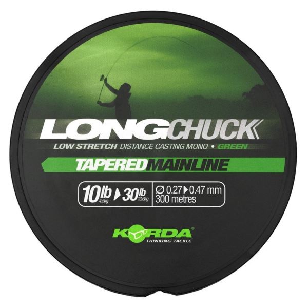 Korda Ujímaný Vlasec LongChuck Tapered Mainline Green