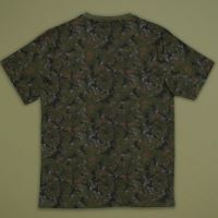One More Cast Tričko Signature OMC Splash Camo T-Shirt (1)