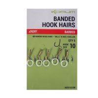 Korum Háček s Gumičkou Banded Hook Hairs Barbed (3)