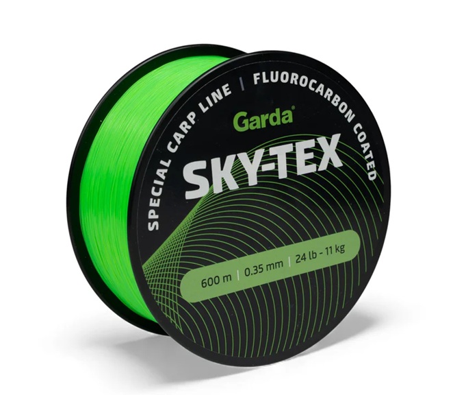 Levně Garda vlasec sky-tex fluo zelený 600 m - 0,28 mm 8,1 kg
