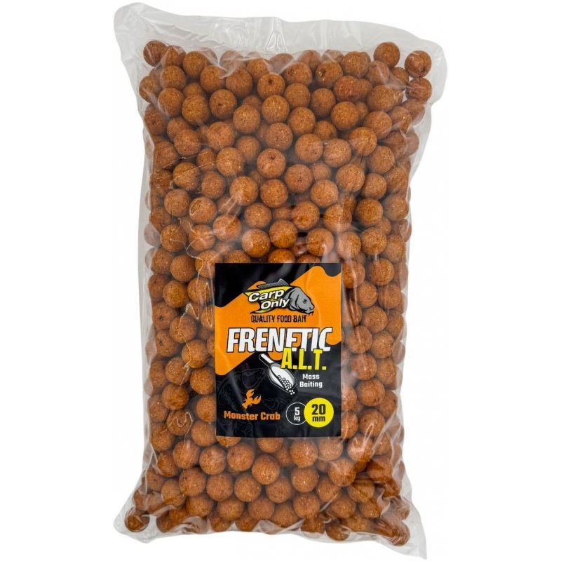 Levně Carp only boilies frenetic a.l.t. monster crab 5 kg-20 mm