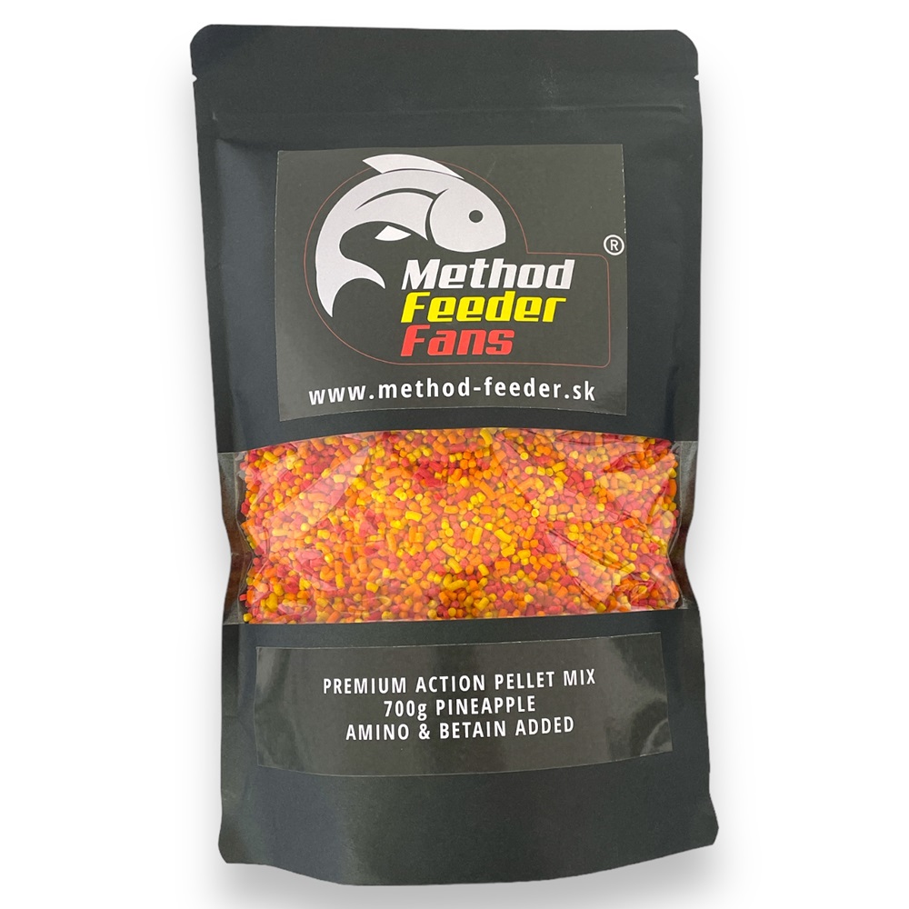 Method feeder fans pelety premium action fluo pellet 700 g - ananas