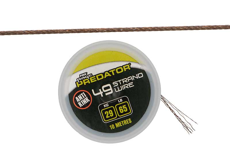 Levně Fox rage predator lanko 49-strand coated steel wire 10 m - 65 lb / 29 kg