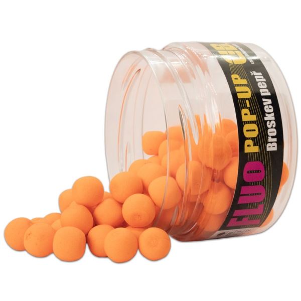 Carp Inferno Plovoucí Boilie Pop-Up Fluo Broskev/Pepř 200 ml 12 mm