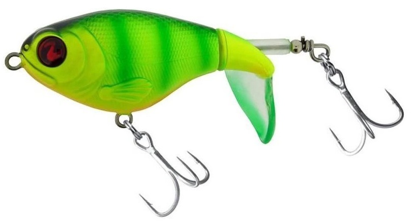 River2sea wobler hladinový whopper plopper firetiger - 7,5 cm 16,5 g