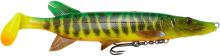 Savage Gear Gumová Nástraha 4D Pike Shad SS Fire Tiger 20 cm 65 g