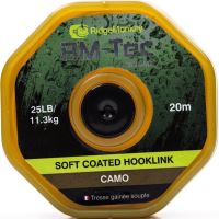 RidgeMonkey Návazcová Šňůrka RM Tec Soft Coated Hooklink 20 m Camou