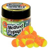 Benzar Mix Plovoucí Boilies Pop Up Bicolor Method 7 mm - Čokoláda-Pomeranč