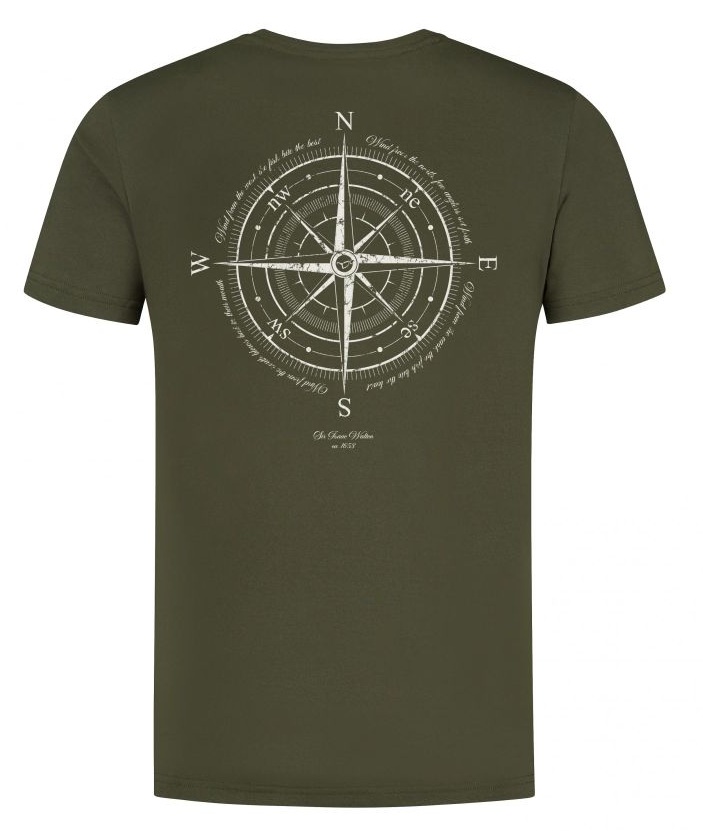Levně Korda tričko compass tee dark olive - xl