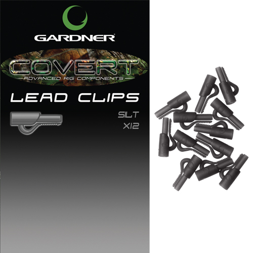 Levně Gardner klip na boční olovo covert lead clip c-thru-c-thru brown