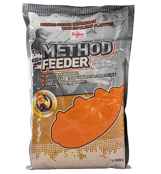 Levně Carp zoom krmítková směs method feeder groundbaits 1 kg - pomeranč čokoláda