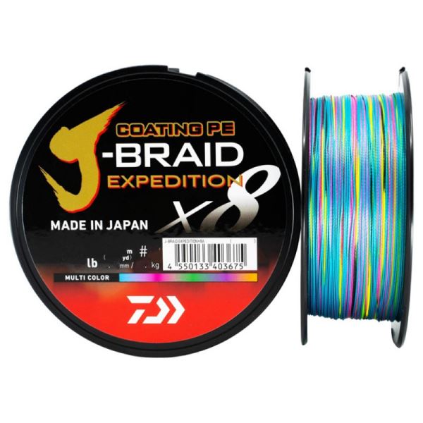 Daiwa Splétaná Šňůra J-Braid Expedition Multicolor 300 m