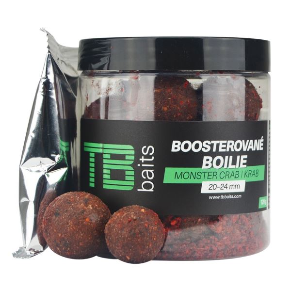 TB Baits Boosterované Boilie Monster Crab 120 g 20-24 mm