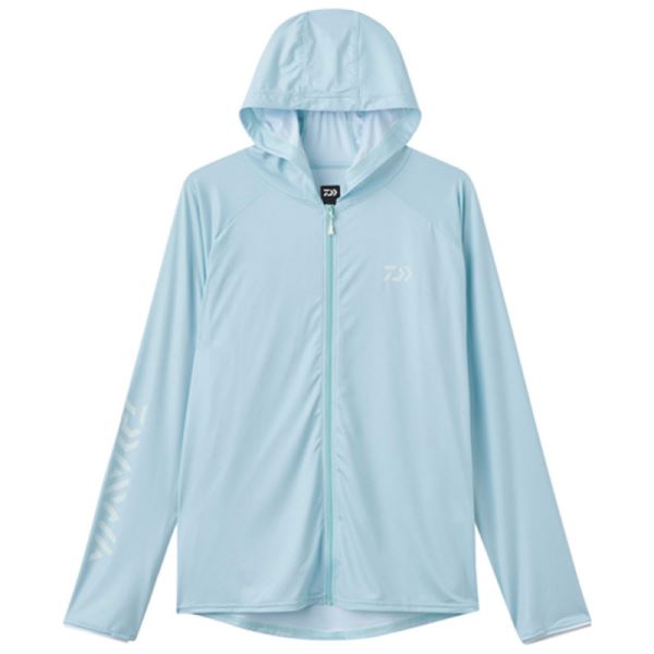 Daiwa Funkční Triko Hoodie Rash Guard Full Zip Iceblue UPF40