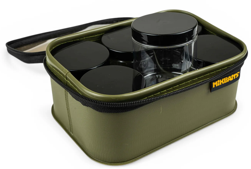 Levně Mikbaits pouzdro na nástrahy bait box + 6 kelímků