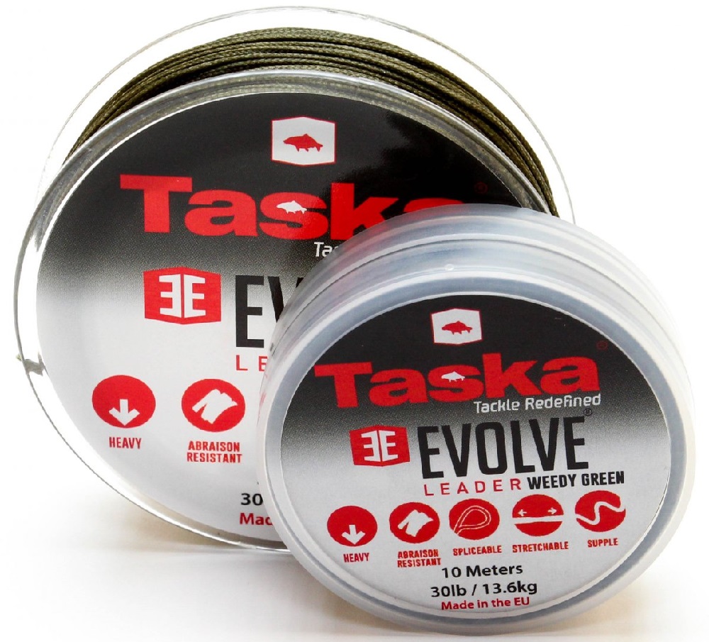 Levně Taska evolve leader splétaná odolný odolný návazec 10 m-nosnost 30 lb / barva brown