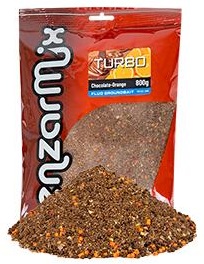 Levně Benzar mix krmítková směs groundbait turbo fluo 800 g - čokoláda-pomeranč