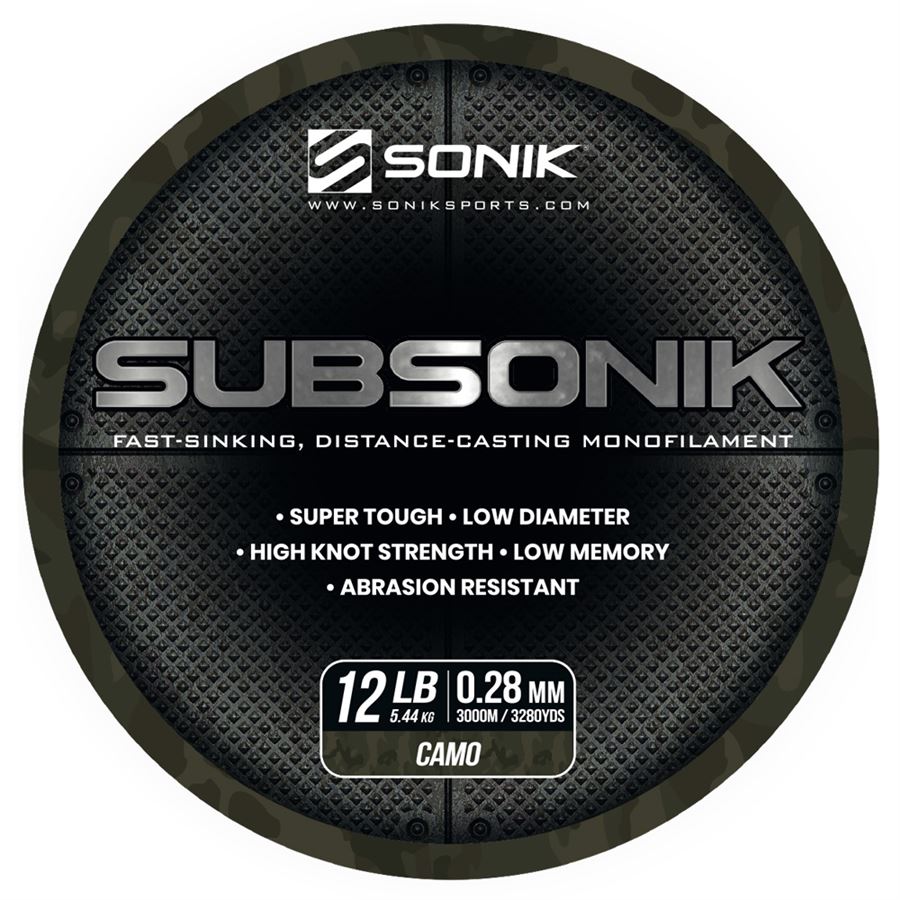 Sonik vlasec subsonik camo 3000 m - 0,38 mm 9,97 kg