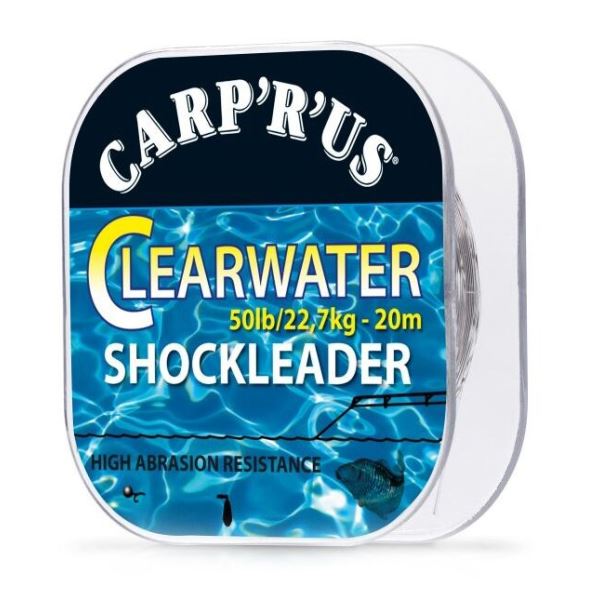 Carp´R´Us Clearwater Shockleader 20 m crystal Nosnost 50 lb