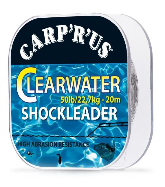 Levně Carp´r´us clearwater shockleader 20 m crystal nosnost 50 lb